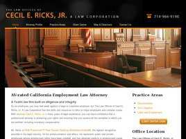 The Law Offices of Cecil E. Ricks, Jr. A Law Corporation