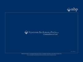 Nystrom Beckman and Paris LLP